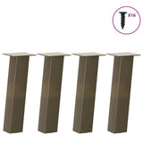 Coffee Table Legs 4 pcs Natural Steel 42 cm Steel 4012503