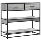 Console Table Grey Sonoma 90x35x80 cm Engineered Wood 849182