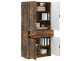 Cabinet Set 2 pcs Smoked Oak Engineered Wood 3416993