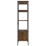 5-Tier Shelving Unit with Cabinet 80x40x163 cm Steel and Engineered Wood 336356