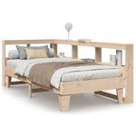 Bookcase Bed without Mattress 75x190cm Solid Wood Pine 3324562