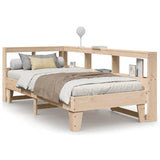 Bookcase Bed without Mattress 75x190cm Solid Wood Pine 3324562