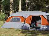 Family Tent 9-Person Grey and Orange Quick Release Waterproof 94300