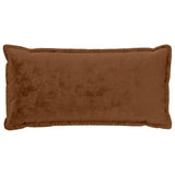 Cushion Cover 12 pcs HOUTEN Light Brown 40 x 80 cm Flannel 918435
