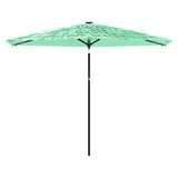 Garden Parasol with Steel Pole Green 288x288x225 cm 4005107
