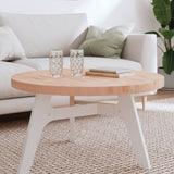 Table Top 80x4 cm Round Solid Wood Beech 355925
