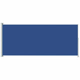 Patio Retractable Side Awning 180x500 cm Blue 313409