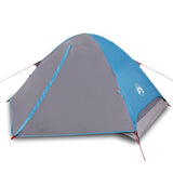 Camping Tent Dome 4-Person Blue Waterproof 94647