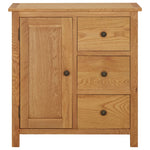 ZNTS Cupboard 70x35x75 cm Solid Oak Wood 289188