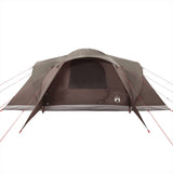 Family Tent Dome 6-Person Brown Waterproof 4009471