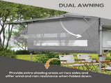 3 x 3m Height Adjustable Pop-Up Gazebo, with Accessories - Grey T3398P319975