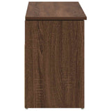 Shoe Bench Brown Oak 102x30.5x45 cm Engineered Wood 859142