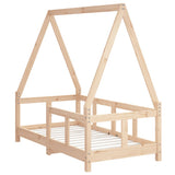 Kids Bed Frame 70x140 cm Solid Wood Pine 834456