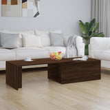 ZNTS Coffee Table Brown Oak 150x50x35 cm Engineered Wood 815470