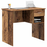 Desk with Drawer Old Wood 90 x 49 x 75 cm Engineered Wood 869272