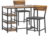 Three-Piece Compact Bar Table Set - Brown/Black T3398P423901