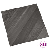 Self-adhesive Flooring Planks 55 pcs PVC 5.11 m Grey Striped 324679