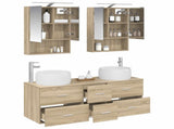 Bathroom Furniture Set 5 pcs Sonoma Oak 3407041