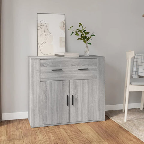 ZNTS Sideboard Grey Sonoma 80x33x70 cm Engineered Wood 816574