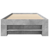 Bed Frame without Mattress Concrete Grey 75x190cm Engineered Wood 3295530