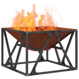 Fire Bowl Rusty 50 x 50 x 35 cm Weathering Steel 858993