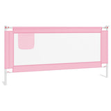 Toddler Safety Bed Rail Pink 190x25 cm Fabric 10205
