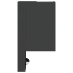 ZNTS Outdoor Wall Lights with Sensors 2pcs Black Die-cast Aluminium 4006309