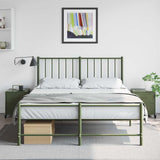 Bedside Cabinets 2 pcs Olive Green 36x39x43.5 cm Steel 846635