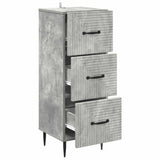 Drawer Cabinet Concrete Grey 33 x 34.5 x 89.5 cm 894848
