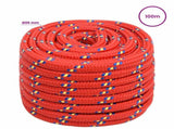 Multipurpose Utility Rope 20 mm 100 m Red PP 2400 kg Max Load 3473278