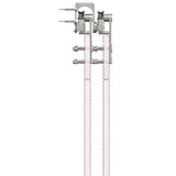 Sliding Door Hardware Kit 400 cm Stainless Steel Silver 3295774