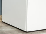 Storage Cabinet w/ Two Shelves Wooden Sideboard Freestanding Kitchen Cupboard Bookcase - White T3398P342993