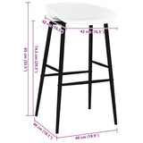 Bar Chairs 4 pcs White 248168