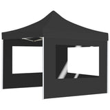 Professional Folding Party Tent with Walls Aluminium 3x3 m Anthracite 45488