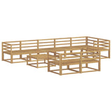 Outdoor Sofa Set 9 pcs White 79 x 79 x 37 cm Solid Acacia Wood 3386638