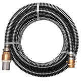142890 Suction Hose with Brass Connectors 7 m 25 mm Black