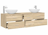 Bathroom Cabinet Set 3 pcs Sonoma Oak 49.5 x 35 x 63 cm 3405797