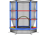 Kids Trampoline, with Enclosure Net, Steel Frame, for Ages 3-6 Years - MultiColoured T3398P348070