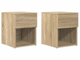 Bed Cabinet 2 pcs Sonoma Oak 29 x 31.5 x 49 cm Engineered Wood 8001102