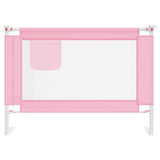 Toddler Safety Bed Rail Pink 90x25 cm Fabric 10198