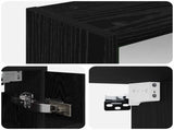 Bathroom Mirror Cabinet Black Oak 63.5 x 16 x 62.5 cm 889152