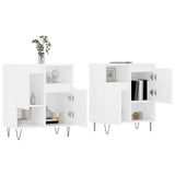 Sideboards 2 pcs White Engineered Wood 3190125