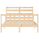 Bed Frame without Mattress 120x200 cm Solid Wood Pine 3192031