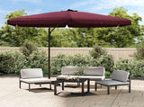 Garden Parasol with Steel Pole 300 cm Bordeaux Red 47316