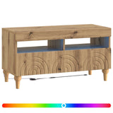 LED TV Cabinet Artisan Oak Engineered Wood 896344