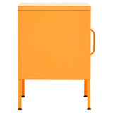 Nightstand Mustard Yellow 35x35x51 cm Steel 336209