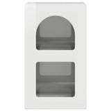Bedside Table High Gloss White 29.5 x 33.5 x 50 cm 891232