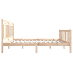 ZNTS 3100953 Bed Frame without Mattress Solid Wood 120x200 cm