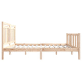 ZNTS 3100953 Bed Frame without Mattress Solid Wood 120x200 cm