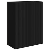TV Wall Cabinet Set 6 pcs Black 3408953